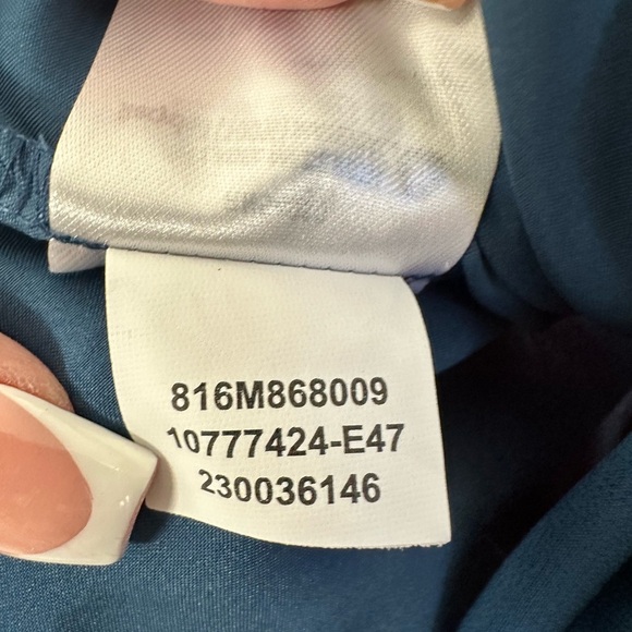 INC Blue Chiffon Tie-Back Dress | Size M - Picture 8 of 8